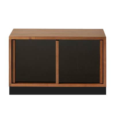 Naruki American Walnut Timber Modular Storage Unit with Baseboard, Type F