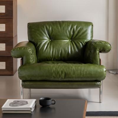 Kroman Waxed Leather Armchair