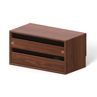 Vektora American Walnut Timber Modular Storage Unit, Type C