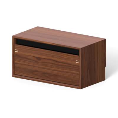 Vektora American Walnut Timber Modular Storage Unit, Type D