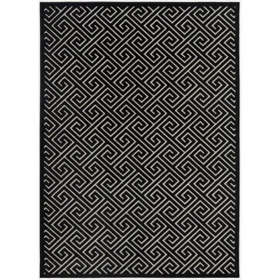 York Alice Modern Rug, 400x300cm, Black