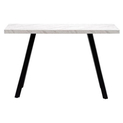 Harper Marble Effect Top Console Table, 120cm 