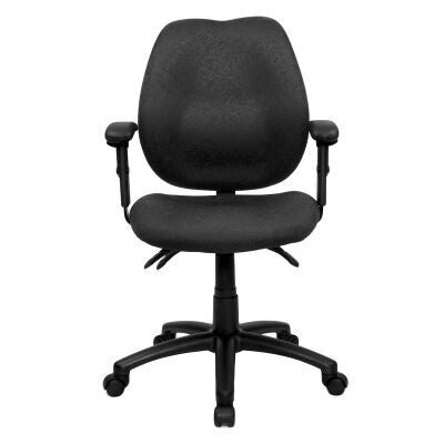 Sabina Fabric Office Chair with Arms, Black