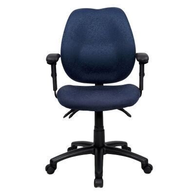 Sabina Fabric Office Chair with Arms, Blue