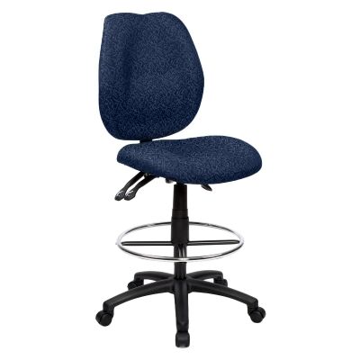 Sabina Fabric Office Drafting Chair, Blue