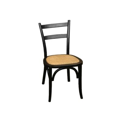 Aubin Timber Dining Chair, Black