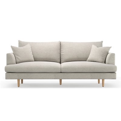 Byron Fabric Sofa, 3 Seater, Oatmeal
