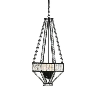 Zofio Metal & Crystal Glass Pendant Light, 44cm