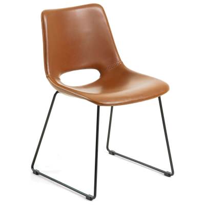 Amarco PU Leather Dining Chair, Tan
