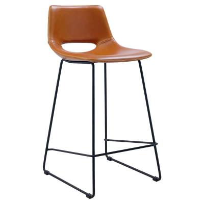Amarco PU Leather Counter Stool, Tan