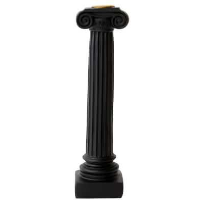 Paradox Ionic Column Candle Holder, Small, Black