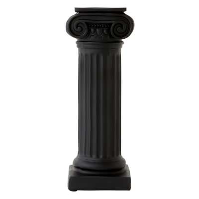 Paradox Ionic Column Candle Holder, Large, Black