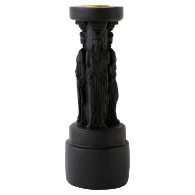 Paradox Athena Column Candle Holder, Black