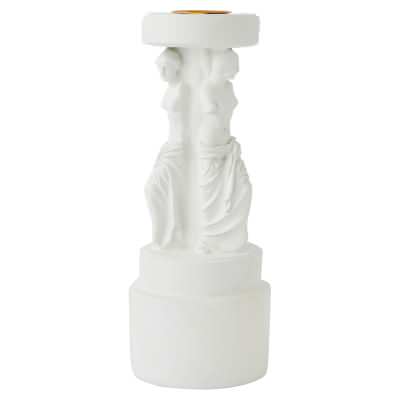Paradox Aphrodite Column Candle Holder, White