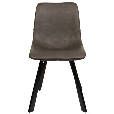 Varun Faux Leather Dining Chair, Antique Grey
