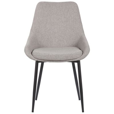 Domo Fabric Dining Chair, Grey 
