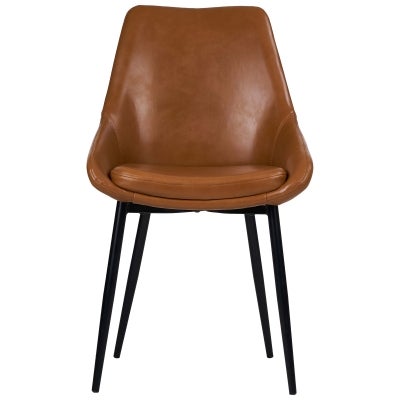 Domo Faux Leather Dining Chair, Tan 
