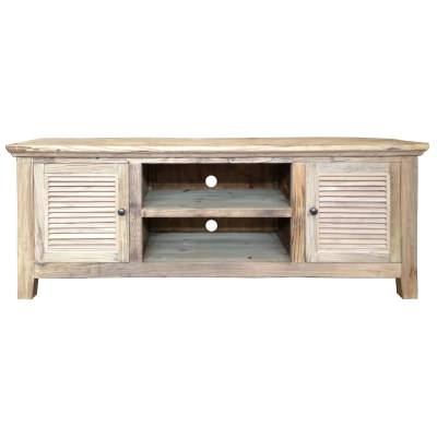 Croix Reclaimed Elm Timber 2 Door TV Unit, 150cm