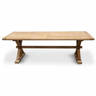 Winton Reclaimed Elm Timber Dining Table, 240cm, Natural