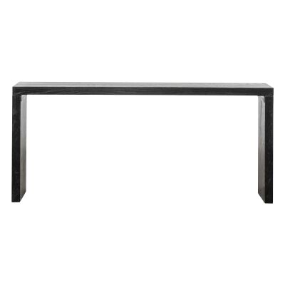 Esher Reclaimed Elm Timber Console Table, 180cm, Black