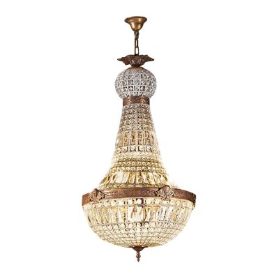 Empire Brass & Glass Pendant Light, Large