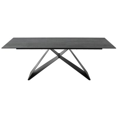 Mimico Ceramic Topped Metal Dining Table, 210cm