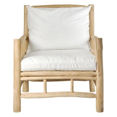 Bermuda Timber Armchair with Cushion