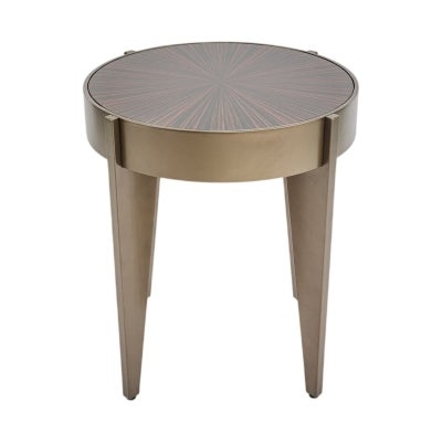 Maggie Glass Top Round Side Table
