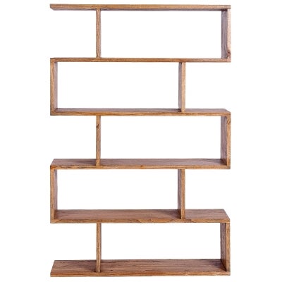Wendell Mindi Wood Display Shelf, Tobacco