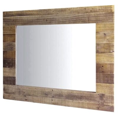 Independence Reclaimed Timber Frame Wall Mirror, 88cm