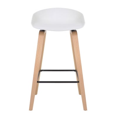 Comfy Counter Stool, White / Natural