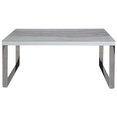 Kymani Tempered Glass Topped Coffee Table, 110cm
