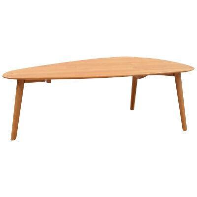 Milan Alder Timber Triangle Coffee Table, 120cm