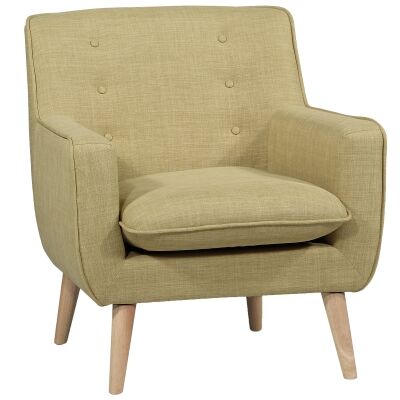 Molena Commercial Grade Fabric Lounge Armchair, Olive