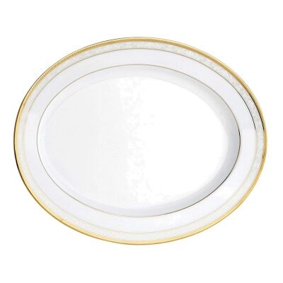 Noritake Hampshire Gold Fine China Oval Platter
