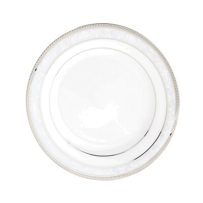 Noritake Hampshire Platinum Fine Porcelain Soup Plate