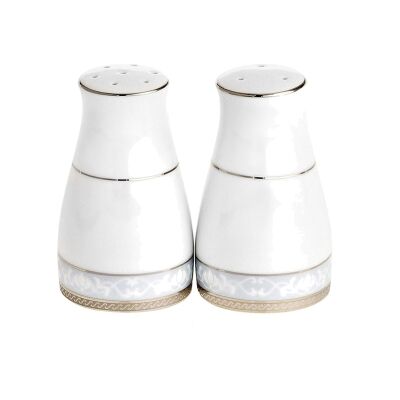 Noritake Hampshire Platinum Fine Porcelain Salt & Pepper Shaker