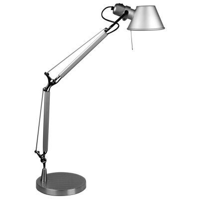 Forma Metal Adjustable Desk Lamp, Silver