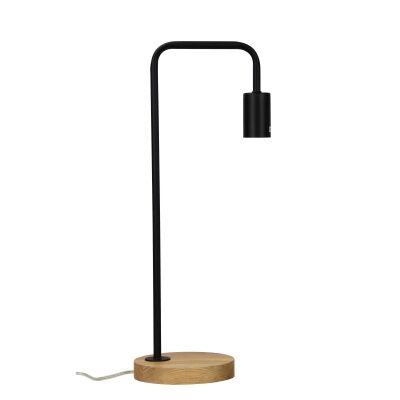 Lane Timber & Metal Table Lamp, Black