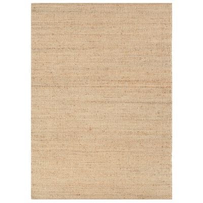 Oslo Diamonds Handwoven Reversible Jute Rug, 190x280cm, Natural