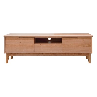 Cabarita Tasmanian Oak Timber 2 Door 1 Drawer TV Unit, 150cm