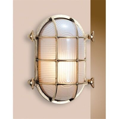 Barrenjoey Medium Cast Brass Oval Bunker - Made In Italy