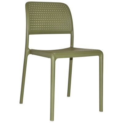 Bora Italian Made Commercial Grade Stackable Indoor / Outdoor Dining Chair, Agave