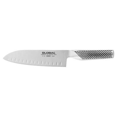 Global G Series 18cm Fluted Santoku Knife (G-48)