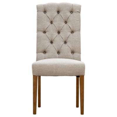 Kalmar Linen Dining Chair - Beige