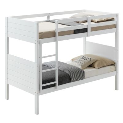 Welling Wooden Bunk Bed, Single, White