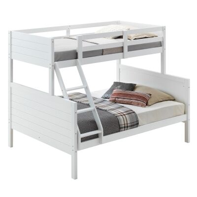 Welling Wooden Bunk Bed, Trio, White