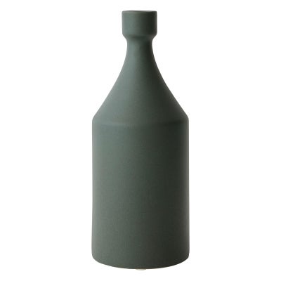 Curio Ceramic Vase, Olive