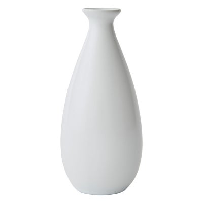 Blossom Ceramic Vase, #1, White