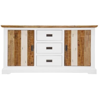 Largo Acacia Timber 2 Door 3 Drawer Buffet Table, 166cm 